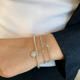 925 Sterling Silver Cross Bracelet