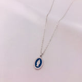 Oval Mother Mary Necklace by Amen