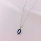 Oval Enamel Mother Mary Necklace by Amen