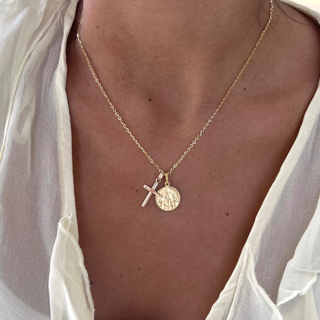 Faith Brushed Cross