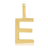 10k Gold Mini Plain Initial Necklace
