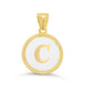 Giulia White Initial Necklace