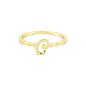 Bella Script Initial Ring