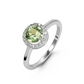 Stella Halo Birthstone Ring