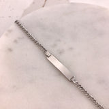 Engravable- Children's 10k Gold ID Bracelet Curb Link