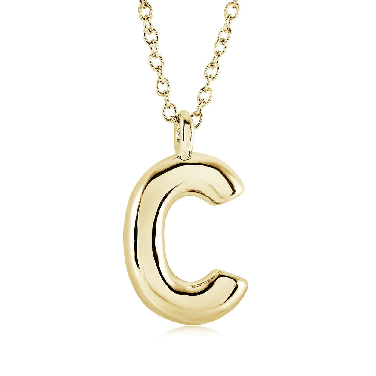Stainless Steel Bubble Initial by Veloria