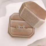 10k Gold LOVE Diamond Ring