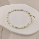 925/18k Vermeil Freshwater Pearl Bracelet
