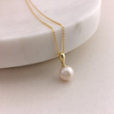 10k Gold Freshwater Pearl Necklace