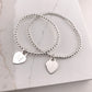 Personalized Heart Stretch Bracelet