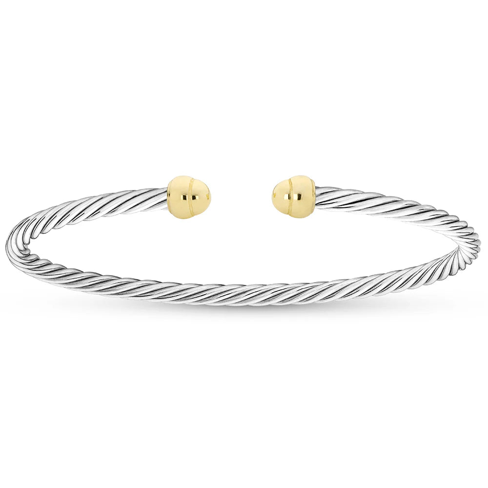 Miss Mimi- 14k/925 Vermeil Classic Twist Bangle