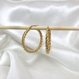 Miss Mimi - 925/14k Vermeil Twist Hoops