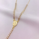 Hanging Cross Rosary Necklace by Amen