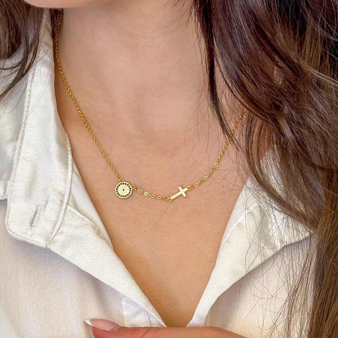 Siena CZ Protection Necklace