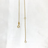 14k Yellow Gold Triple Star Necklace