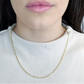 Fiore Thin Paperclip Necklace