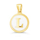 Giulia White Initial Necklace