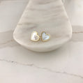 Timeless Mother of Pearl Heart Studs
