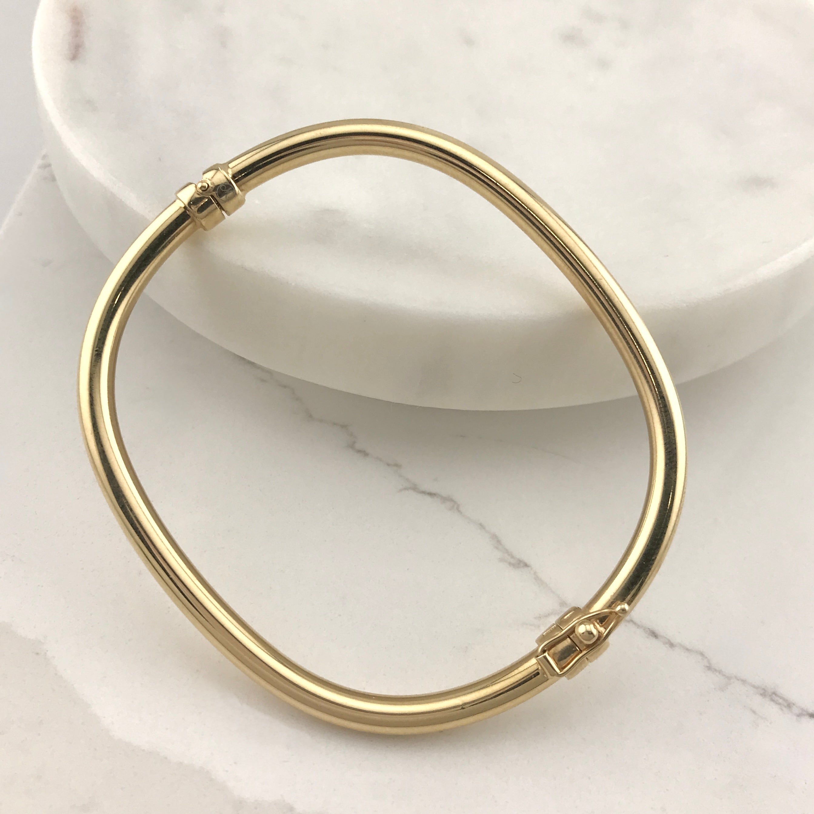 Miss Mimi- 925/14k Vermeil The Sleek and Simple Bangle