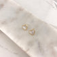 Timeless Mother of Pearl Heart Studs