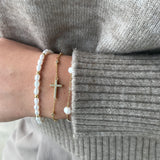 18k/925 Vermeil Freshwater Pearl Bracelet
