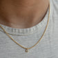 Bezel Ball CZ Chain