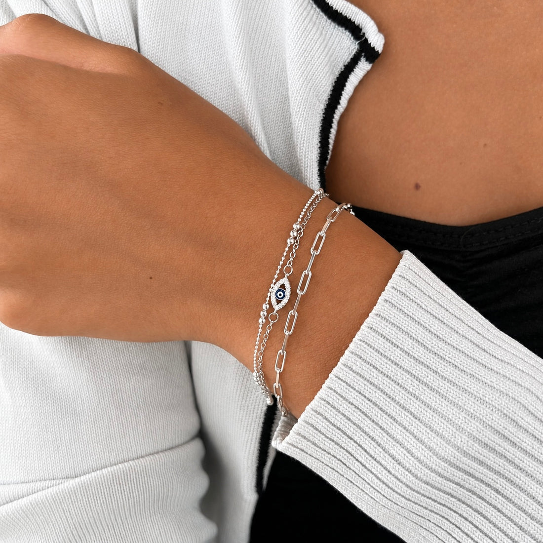 Guardia CZ Evil Eye Bracelet