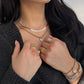 Mesh CZ Puff Heart Necklace by Miss Mimi