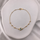 Elegant Gemstone & Diamond Cut Bracelet