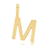 10k Gold Mini Plain Initial Necklace