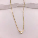 Effortless Solitaire Necklace