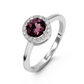 Stella Halo Birthstone Ring