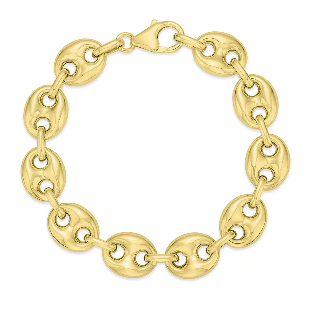 Miss Mimi- 14k/925 Vermeil Coffee Bean Bracelet