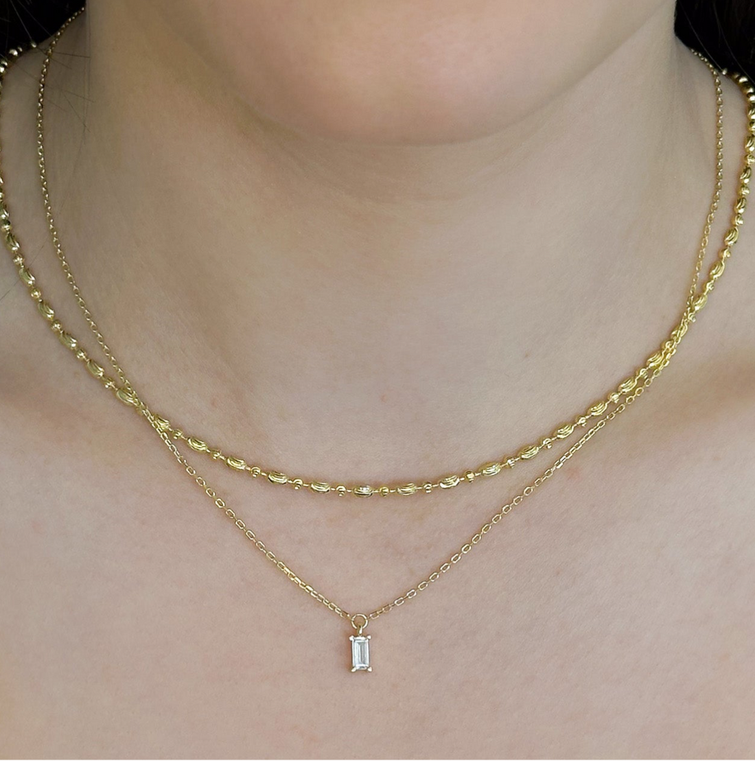 Everyday Simple CZ Necklace