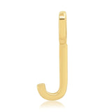 10k Gold Mini Plain Initial Necklace