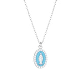 Oval Mother Mary Necklace by Amen