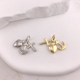 10k Gold Hope Faith and Charity Pendant