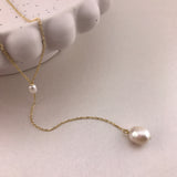 Delicate Pearl Drop Necklace