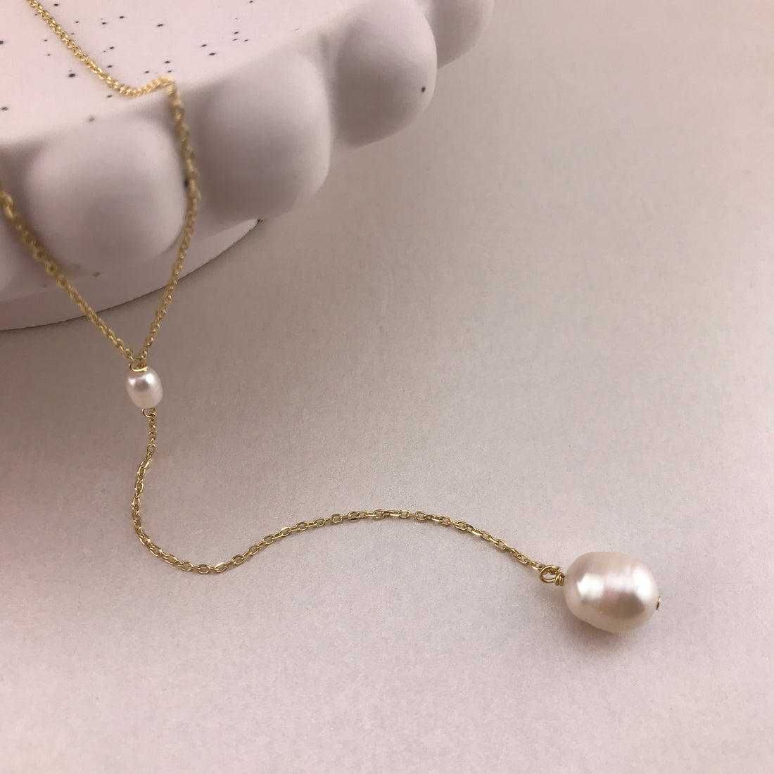 Delicate Pearl Drop Necklace