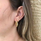 Miss Mimi - 925/14k Vermeil Small Donut Twist Hoops