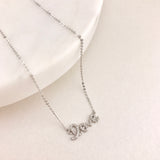 10k Gold LOVE Diamond Necklaces