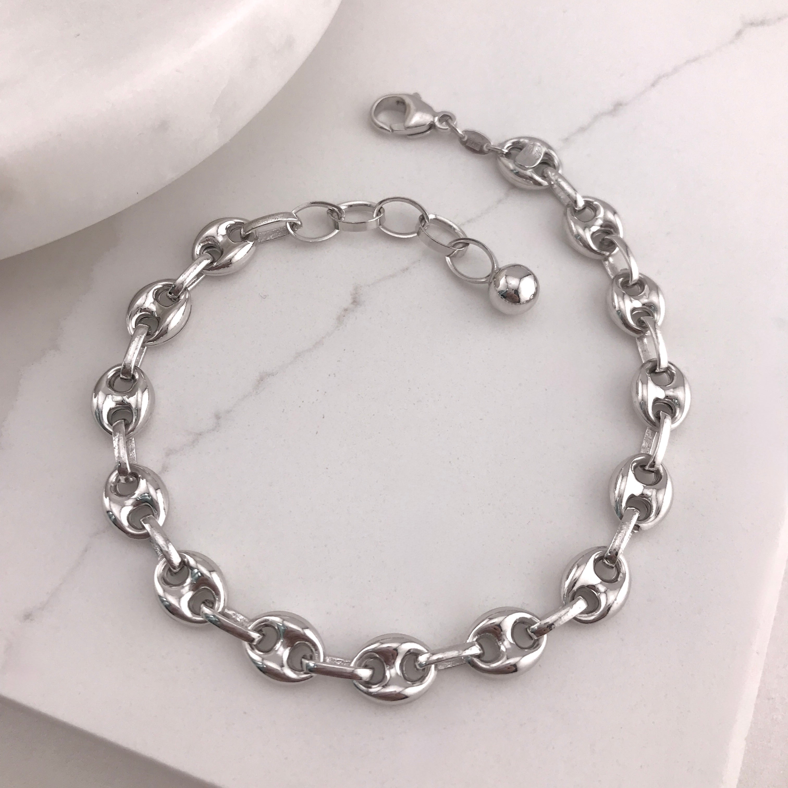 Miss Mimi- 925/14k Vermeil Coffee Bean Bracelet