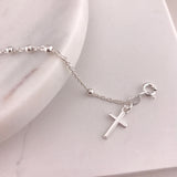 925 Sterling Silver Rosary Bracelet