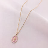 Oval Mother Mary Necklace by Amen