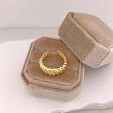 925/18K Vermeil Croissant Open Ring