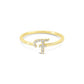 Bella Lab Diamond Script Initial Ring
