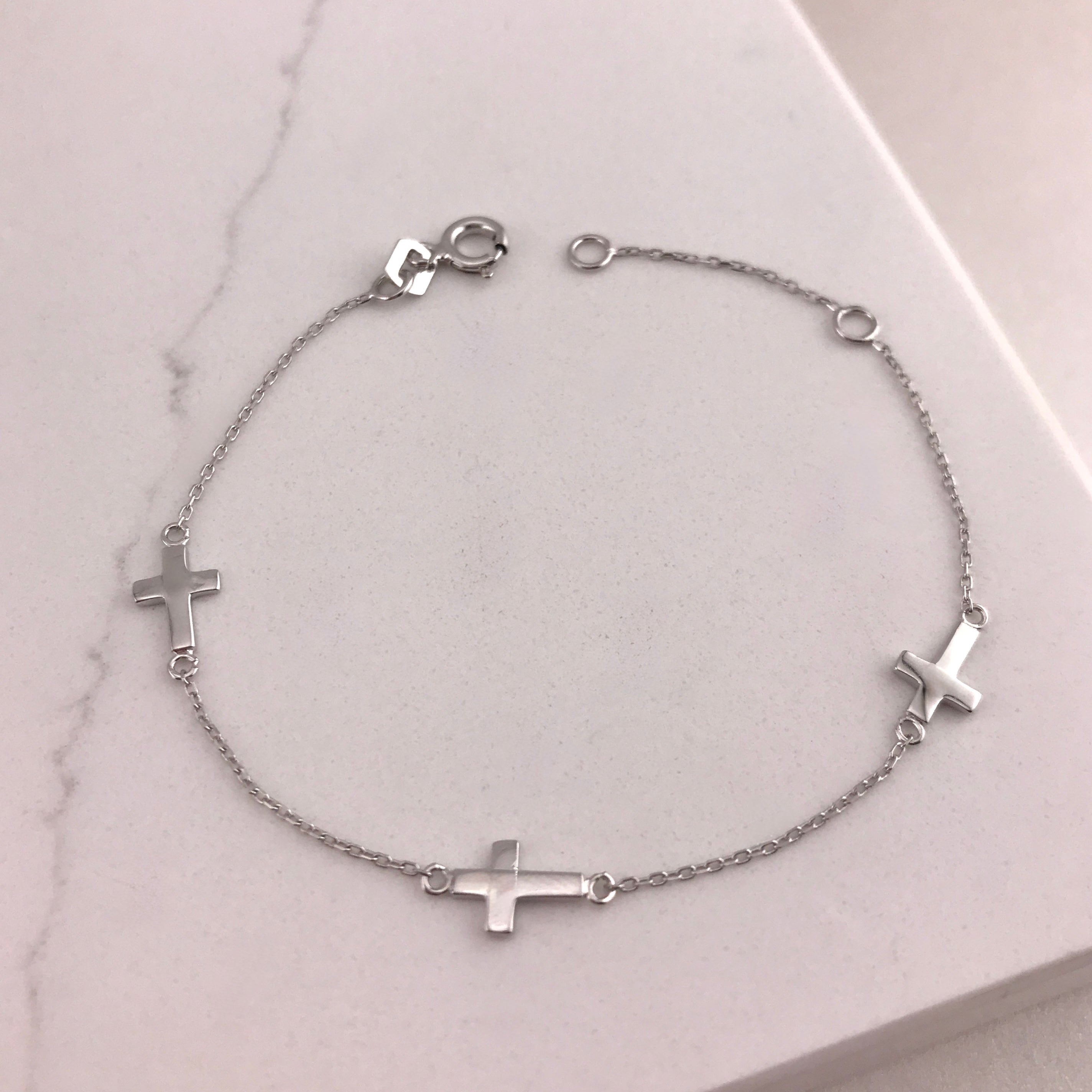 Little Sweetheart's Multi Cross Bracelet