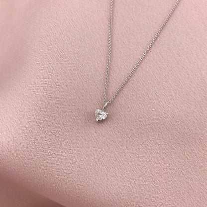 Lab Diamond Heart Necklace