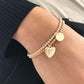 Personalized Disc Gold Filled Stretch Bracelet