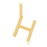 10k Gold Mini Plain Initial Necklace